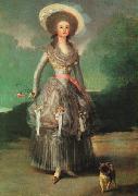 Francisco de Goya Marquesa de Pontejos oil painting on canvas